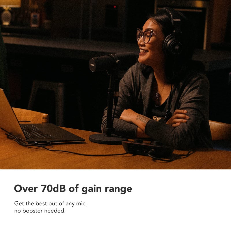 Focusrite Vocaster One - Podcasting Interface for Recording as a Solo Creator. Use Auto Gain, Enhance, and Mute for Easy Podcasting. Small, Lightweight, and Powered by Computer - Image 3
